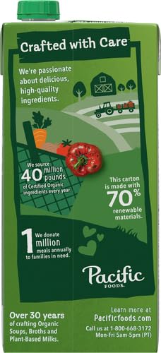 Pacific Foods Organic Roasted Red Pepper and Tomato Soup, 32 fl oz Carton