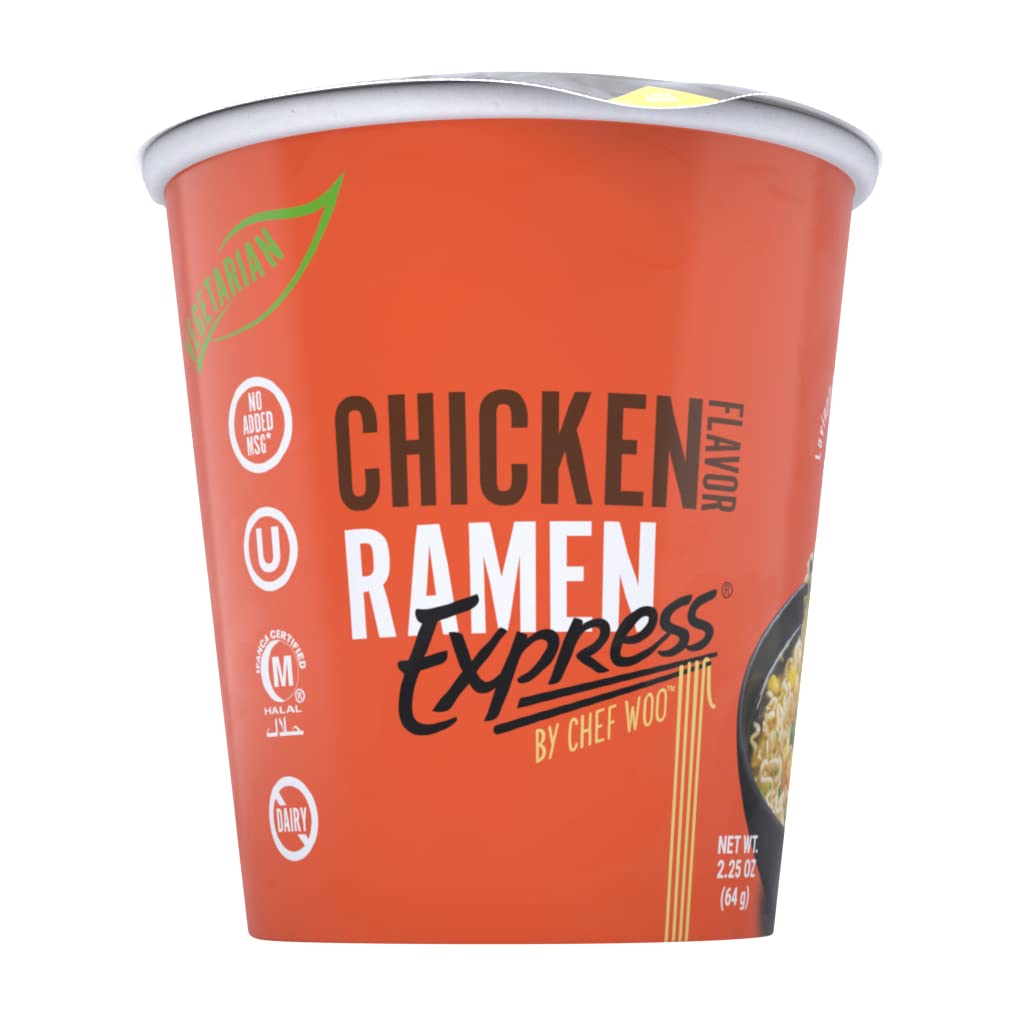 Chicken Flavor Ramen Cup Noodle, 2.25 Oz Each (Pack Of 12)