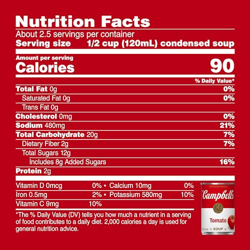 Campbell's Condensed Tomato Soup, 10.75 oz Can (Pack of 4)