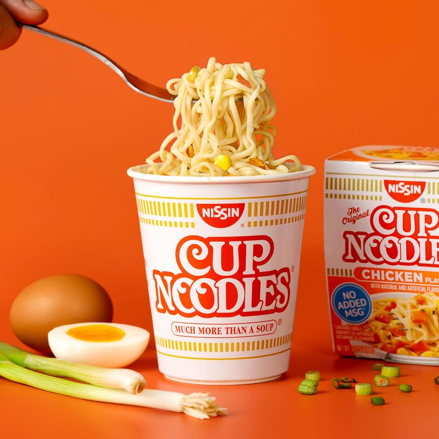 Cup Noodles Ramen Noodle Soup, Chicken Flavor 2.25 Ounce (Pack of 24)