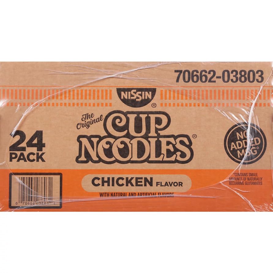 Cup Noodles Ramen Noodle Soup, Chicken Flavor 2.25 Ounce (Pack of 24)