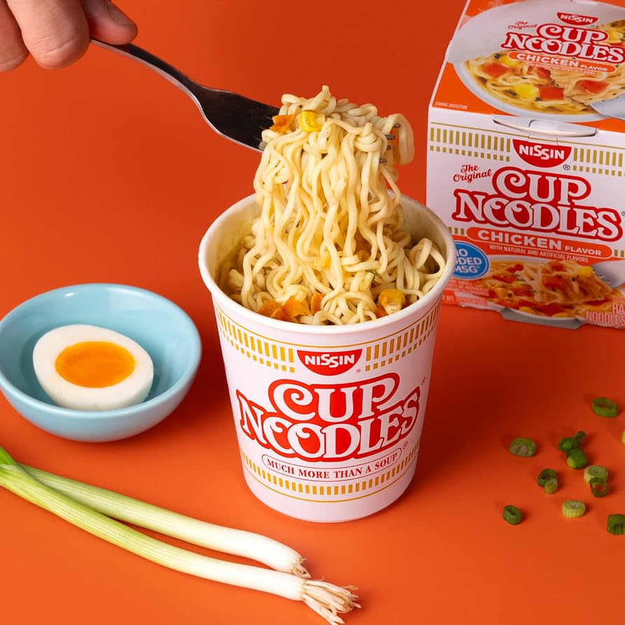 Cup Noodles Ramen Noodle Soup, Chicken Flavor 2.25 Ounce (Pack of 24)