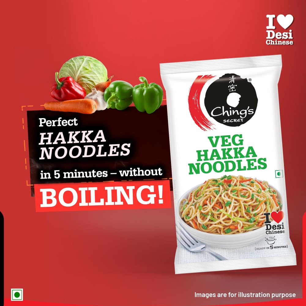 Ching's Just Soak Veg Hakka Noodles 140gm