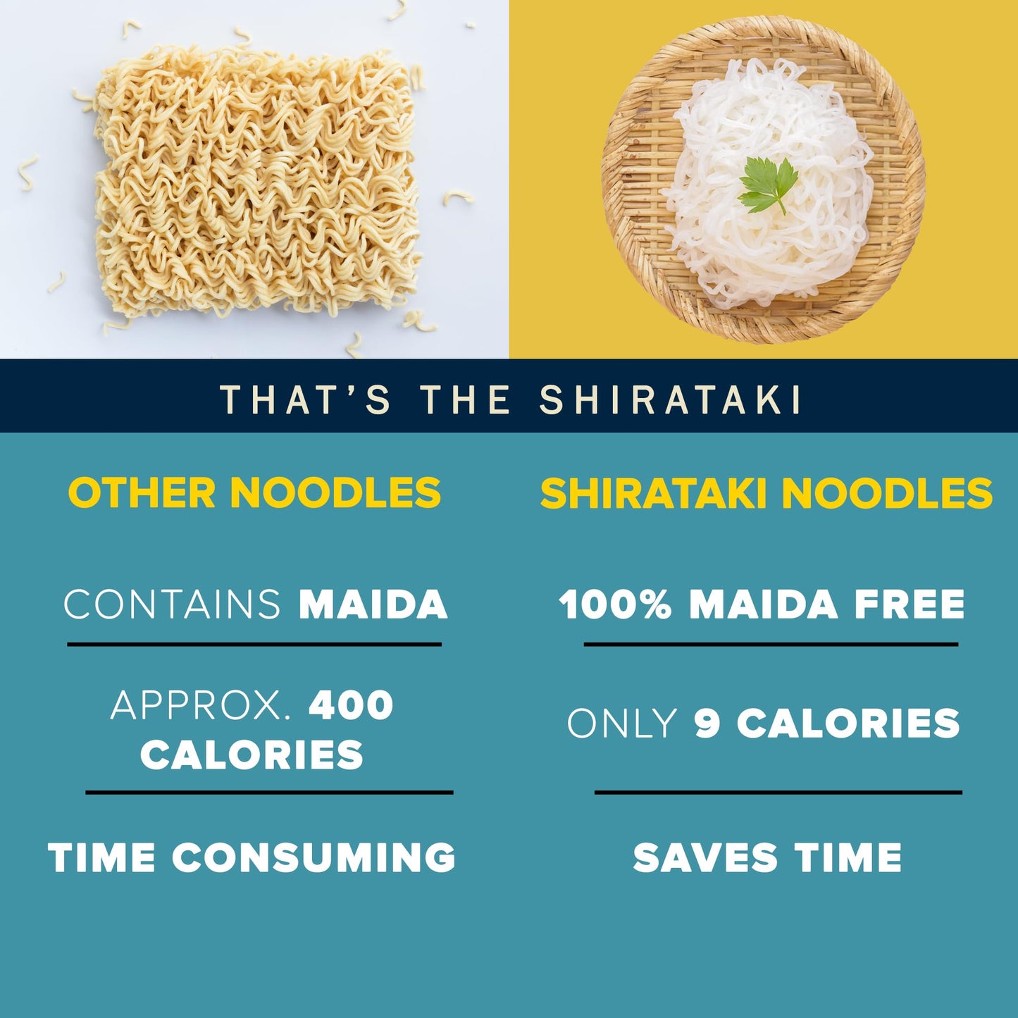 Platter Shirataki Noodles 270g [Pack of 3 Keto-Friendly