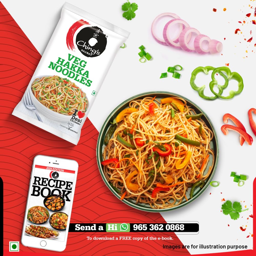 Ching's Just Soak Veg Hakka Noodles 140gm