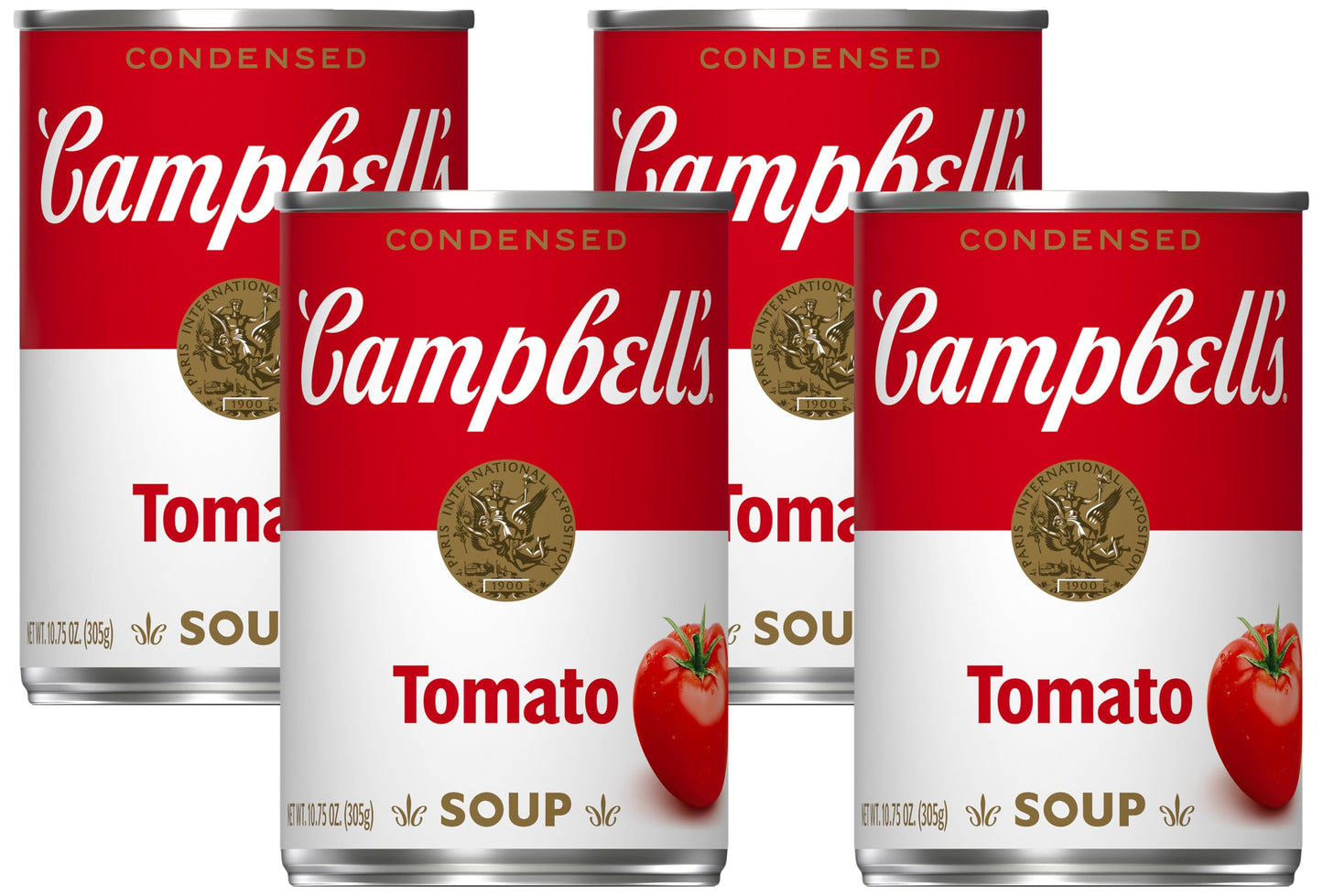 Campbell's Condensed Tomato Soup, 10.75 oz Can (Pack of 4)