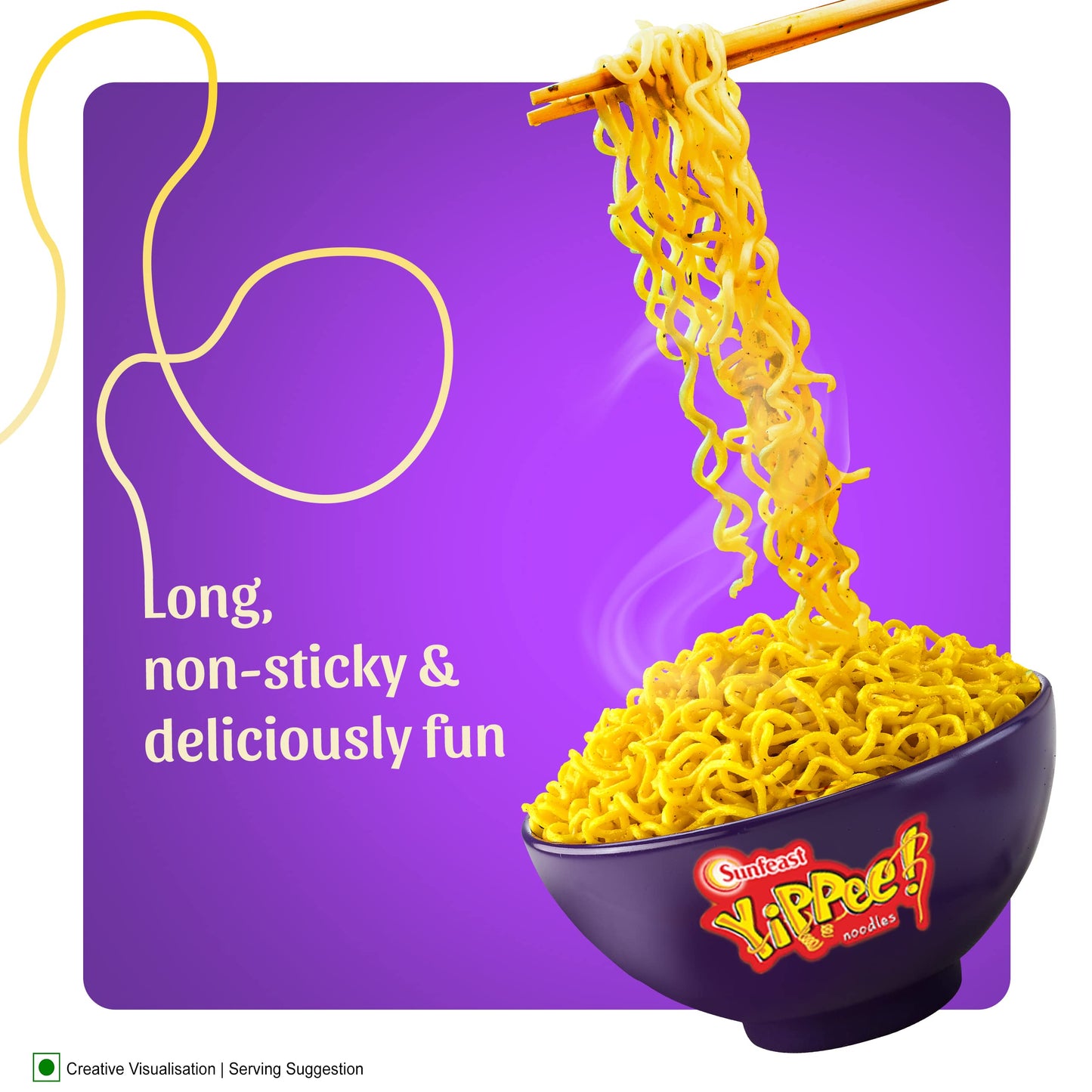 Sunfeast YiPPee! Mood Masala, Instant Noodles (Pack of 4), 280g