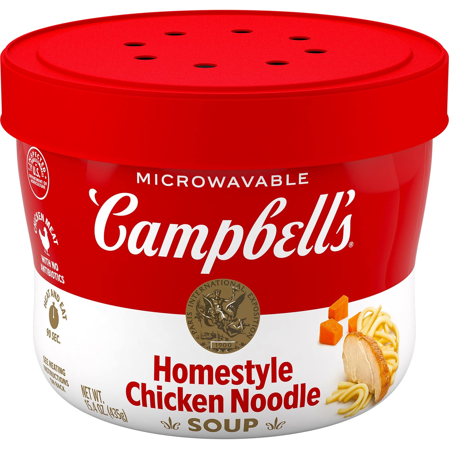 Homestyle Chicken Noodle Soup, 15.4 Oz Microwavable Bowl
