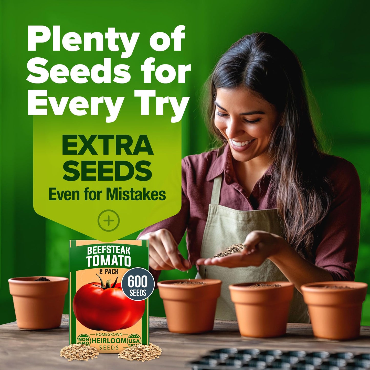 Beefsteak Tomato Seed 2Pack - 600 Heirloom Tomato Seeds