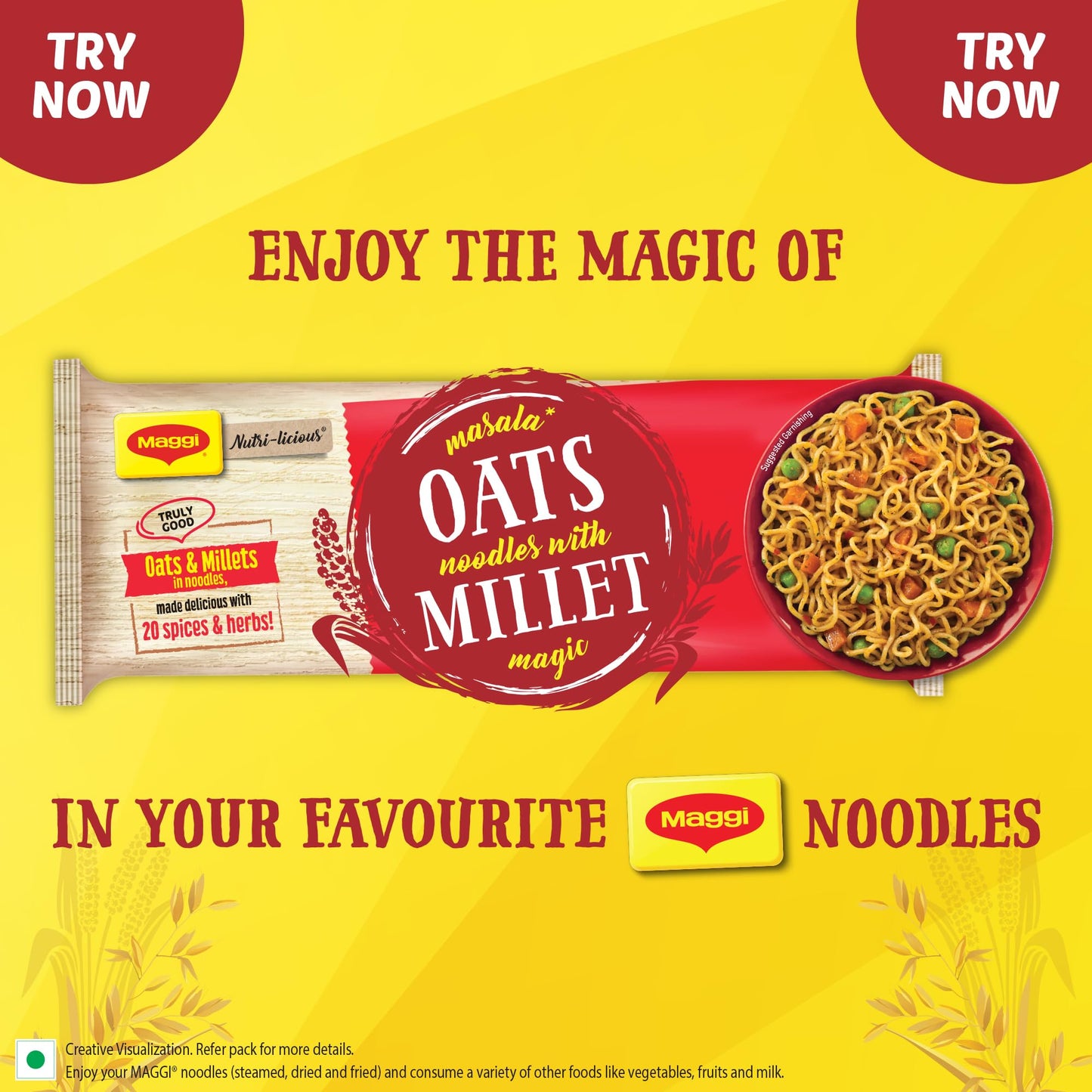 Nutri-Licious Masala Oats Instant Noodles With Millet Magic