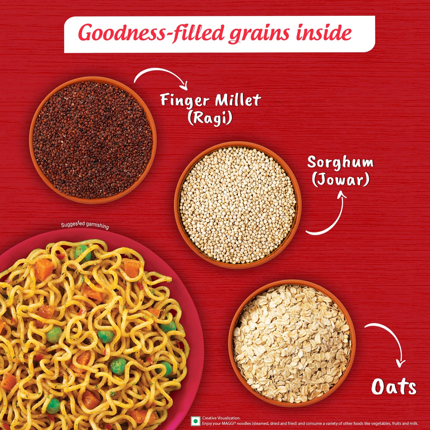 Nutri-Licious Masala Oats Instant Noodles With Millet Magic