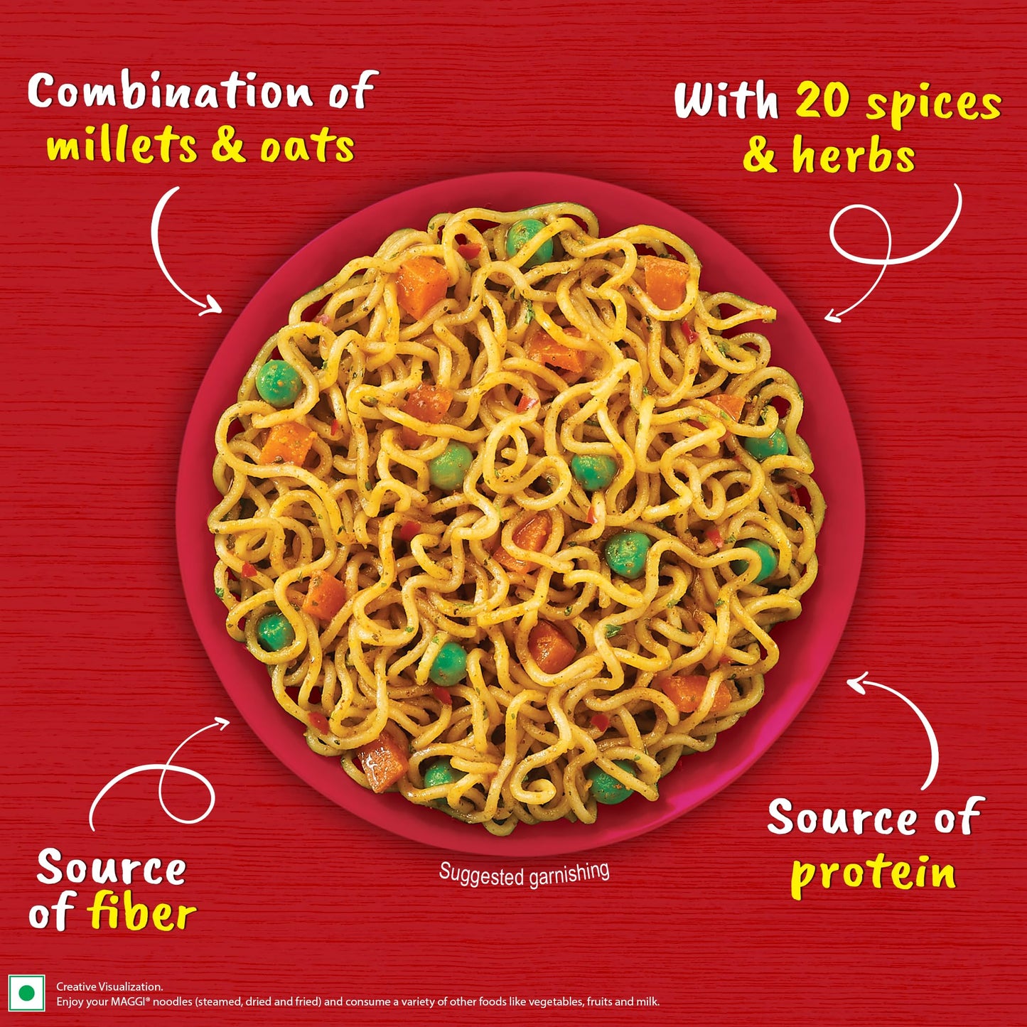 Nutri-Licious Masala Oats Instant Noodles With Millet Magic