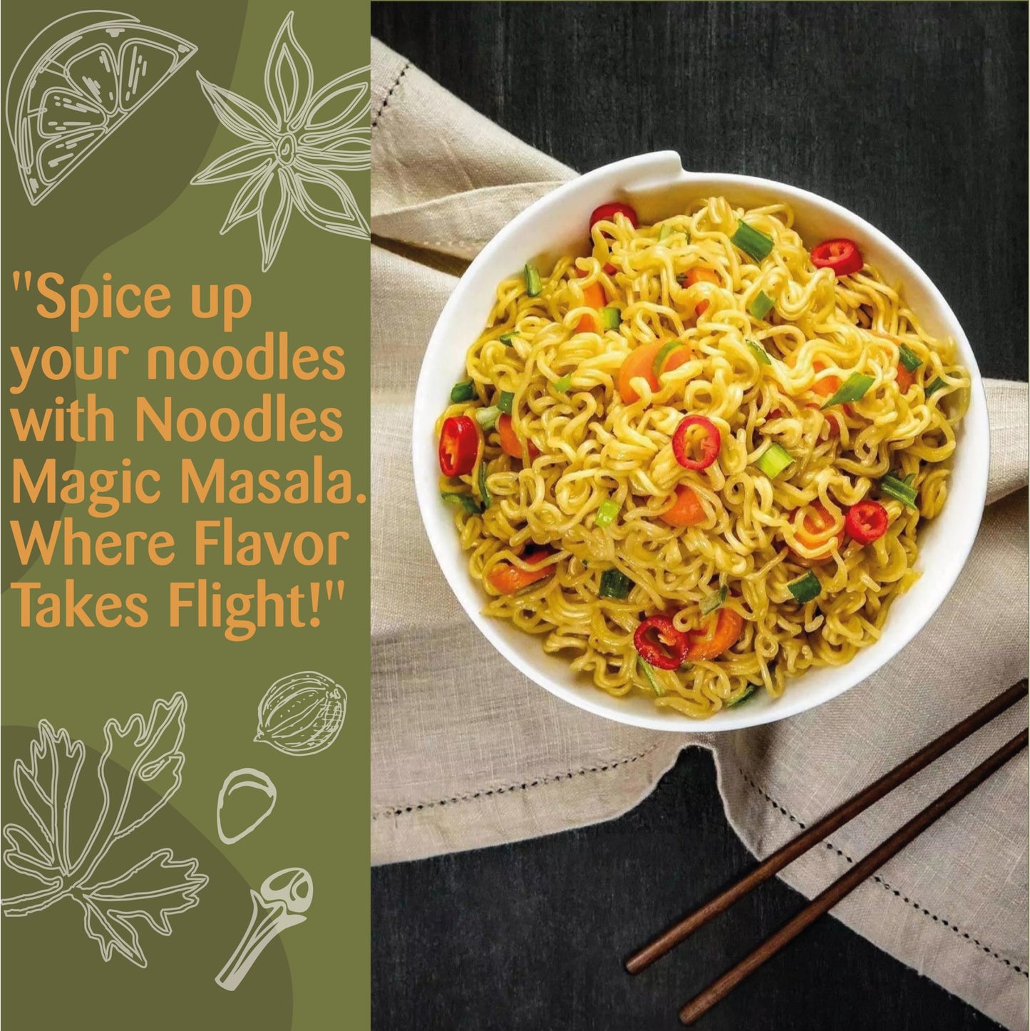 No Garlic Noodles Magic Authentic Spice Mix Masala