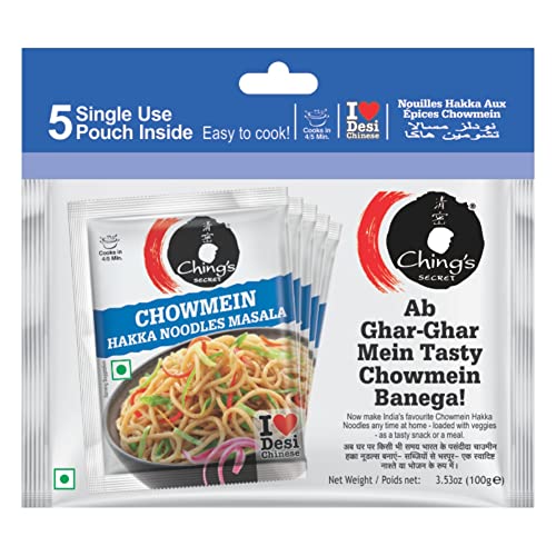 Ching's Secret Chowmein Hakka Noodle Masala (PACK OF 5) 100g