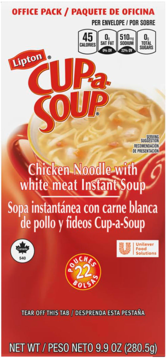 Lipton Cup-A-Soup, Chicken Noodle, 9.9 ounce (Pack of 1)