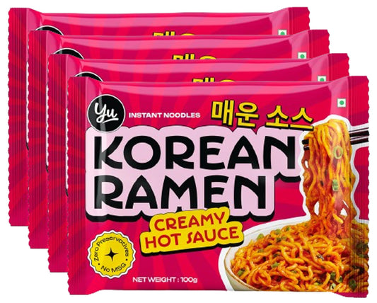 Hot Sauce Korean Ramen  Zero Preservatives Pack 4