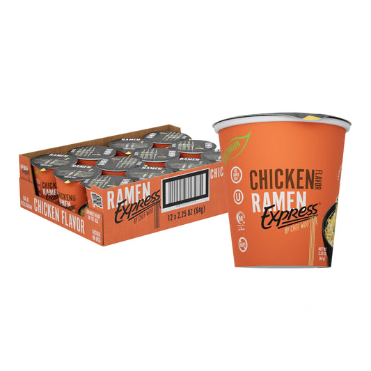 Chicken Flavor Ramen Cup Noodle, 2.25 Oz Each (Pack Of 12)