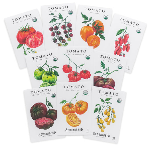 Certified Organic Tomato Seeds (10-Pack)