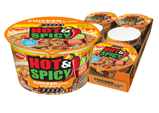 Hot & Spicy Ramen Noodle Chicken 3.32 Ounce (Pack of 6)