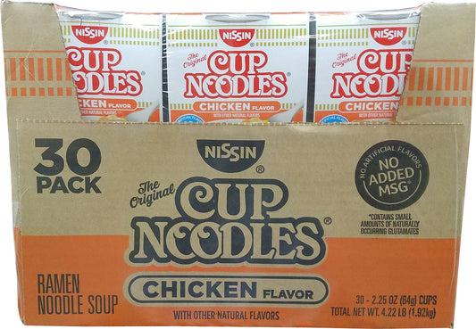 Cup Noodles Chicken Flavor (2.25 Ounce 30 ct 67.5 Ounce